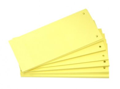 Jazyk do pořadačů  10,5 x 24 cm -  žlutý  (1176000236)