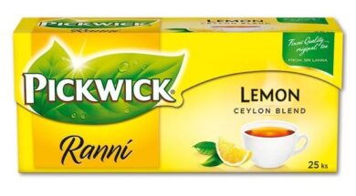 Čaj černý Pickwick Ranní s citronem, 25x1,75g  (1786000973)
