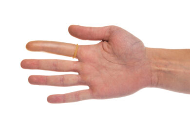 Návlek ochranný na prst, latexový, vel.6  (2484000783)