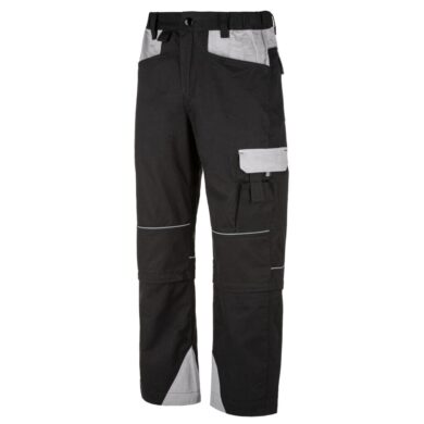 Kalhoty pracovní do pasu, 2v1, reflexní prvky, černo/šedé 56  (2500000450)