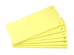 Jazyk do pořadačů  10,5 x 24 cm -  žlutý
