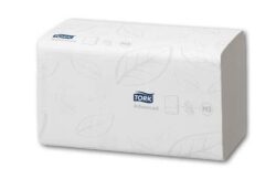 Ručníky papírové Z TORK Singlefold, bílé, 2-vrstvé - Měkké papírové ručníky jemné na omak