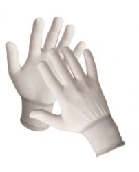Rukavice nylonové  BOOBY    vel.S - Pleten bezev rukavice s prunou manetou z kadeenho nylonu.