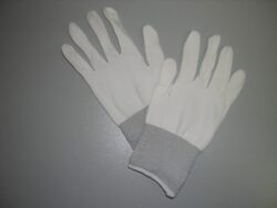 Rukavice nylonové  BOOBY    vel.M - Pletené bezešvé rukavice s pružnou manžetou z kadeřeného nylonu.