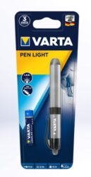 Svítilna tužková Varta - AAA - Stylová tužková svítilna vyrobená z plastu s hliníkovým pláštěm a gumovým kroužkem k ochraně proti nárazu.

Praktická spona k uchycení.

Baterie jsou součástí dodávky!